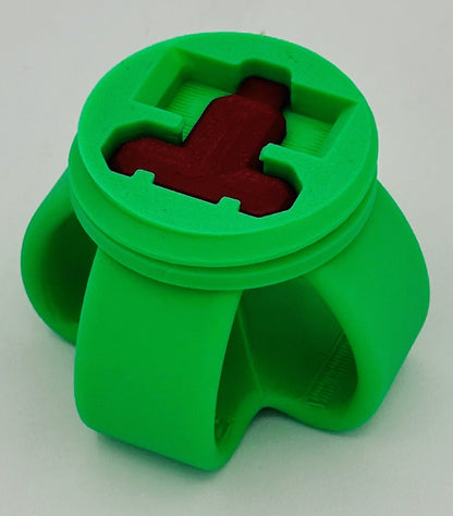 Red & Green Annoying Gift Box 4x4x3" with 20 bolts + 3 Mini Figures