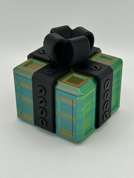 20 bolt Blue/Green/Orange & Black Annoying Gift Box