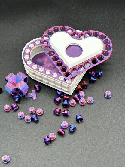Heart Annoying Gift Box w/ 25 bolts - Multiple Color Combinations