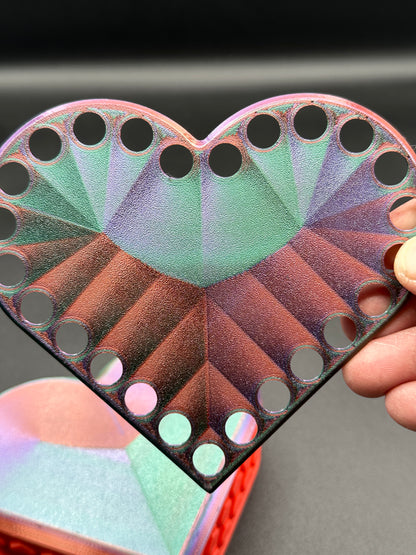 Heart Annoying Gift Box w/ 25 bolts - Green/Purple/Copper & Red