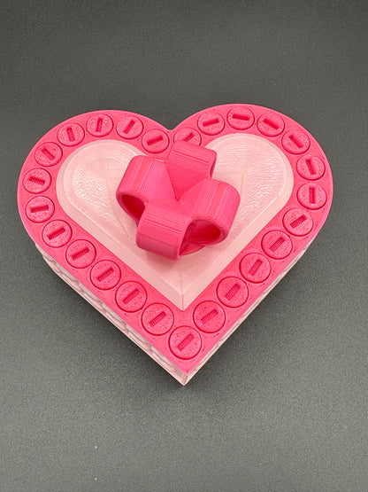 Heart Annoying Gift Box w/ 25 bolts - Pink 2-Tone