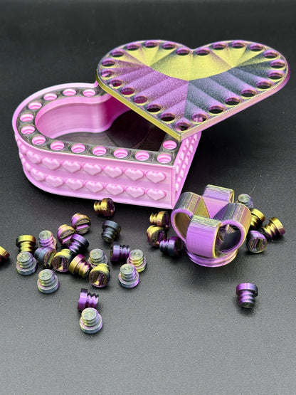 Heart Annoying Gift Box w/ 25 bolts - Multiple Color Combinations