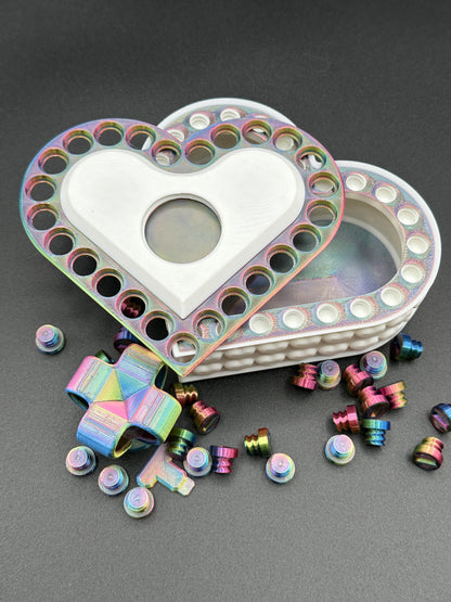 Heart Annoying Gift Box w/ 25 bolts - Multiple Color Combinations
