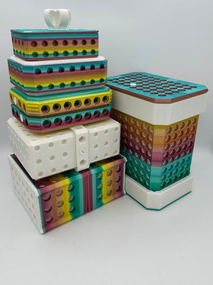 666 bolt Macaron Silk Rainbow & White Extremely Annoying Gift Box