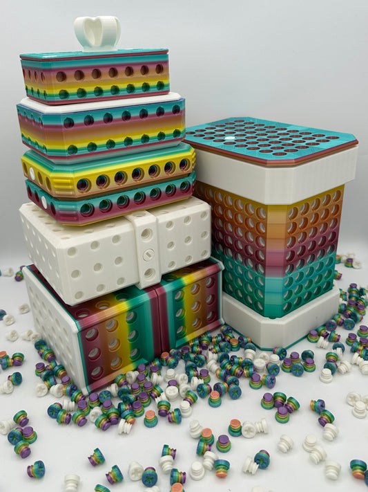 666 bolt Macaron Silk Rainbow & White Extremely Annoying Gift Box