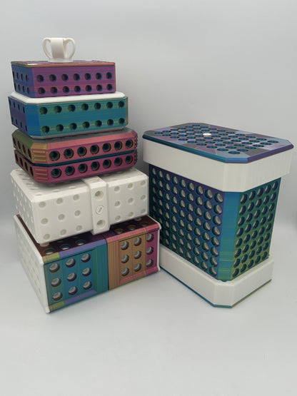 666 bolt Red/Yellow/Blue Shimmer & White Extremely Annoying Gift Box