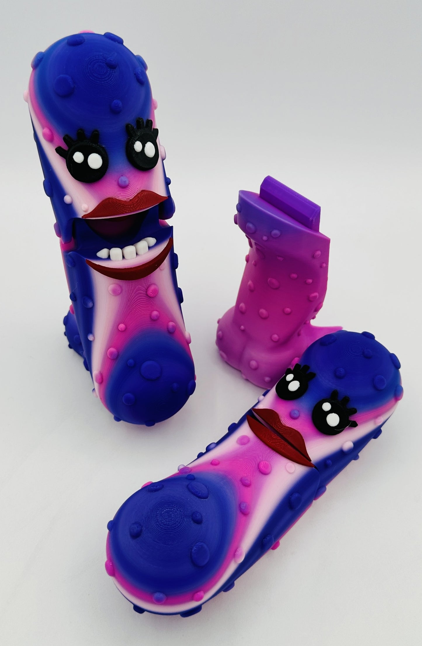 Mrs. Pickles - 7" Articulated Tickle Pickle with Butt stand