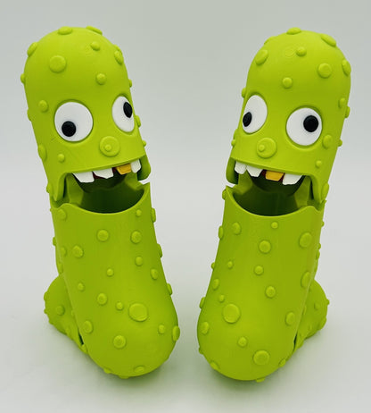 Derpy Pickle - 7" Articulated Tickle Pickle with Butt stand