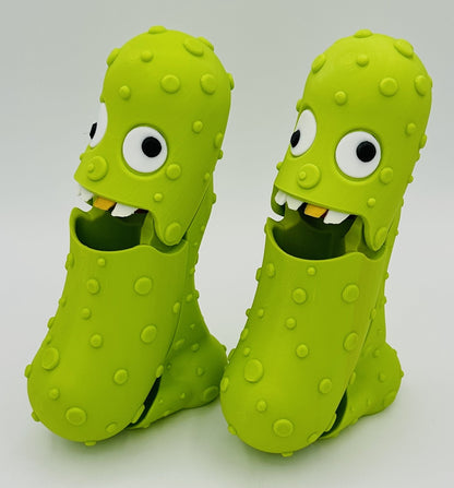 Derpy Pickle - 7" Articulated Tickle Pickle with Butt stand