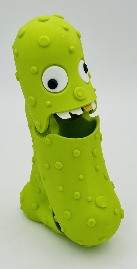 Derpy Pickle - 7" Articulated Tickle Pickle with Butt stand