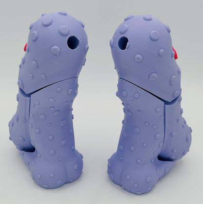 Lavender Lover - 7" Articulated Tickle Pickle with Butt stand