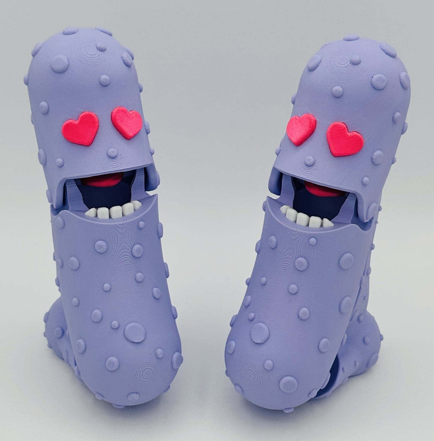 Lavender Lover - 7" Articulated Tickle Pickle with Butt stand