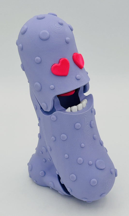 Lavender Lover - 7" Articulated Tickle Pickle with Butt stand