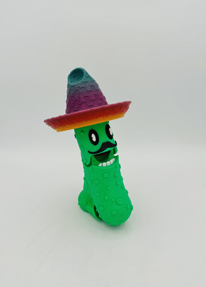 Pedro Pickle - 7" Articulated Tickle Pickle with Butt stand