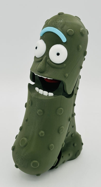 Pickle Rick - 7" Articulated Tickle Pickle with Butt stand