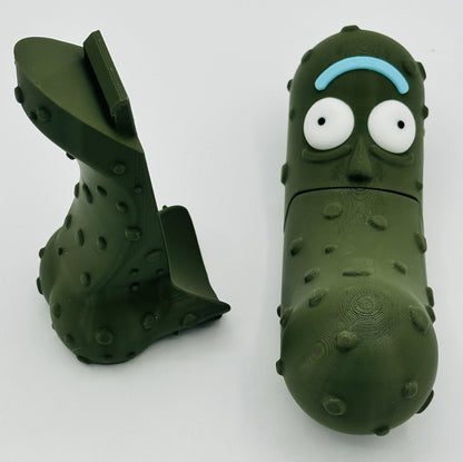 Pickle Rick - 7" Articulated Tickle Pickle with Butt stand