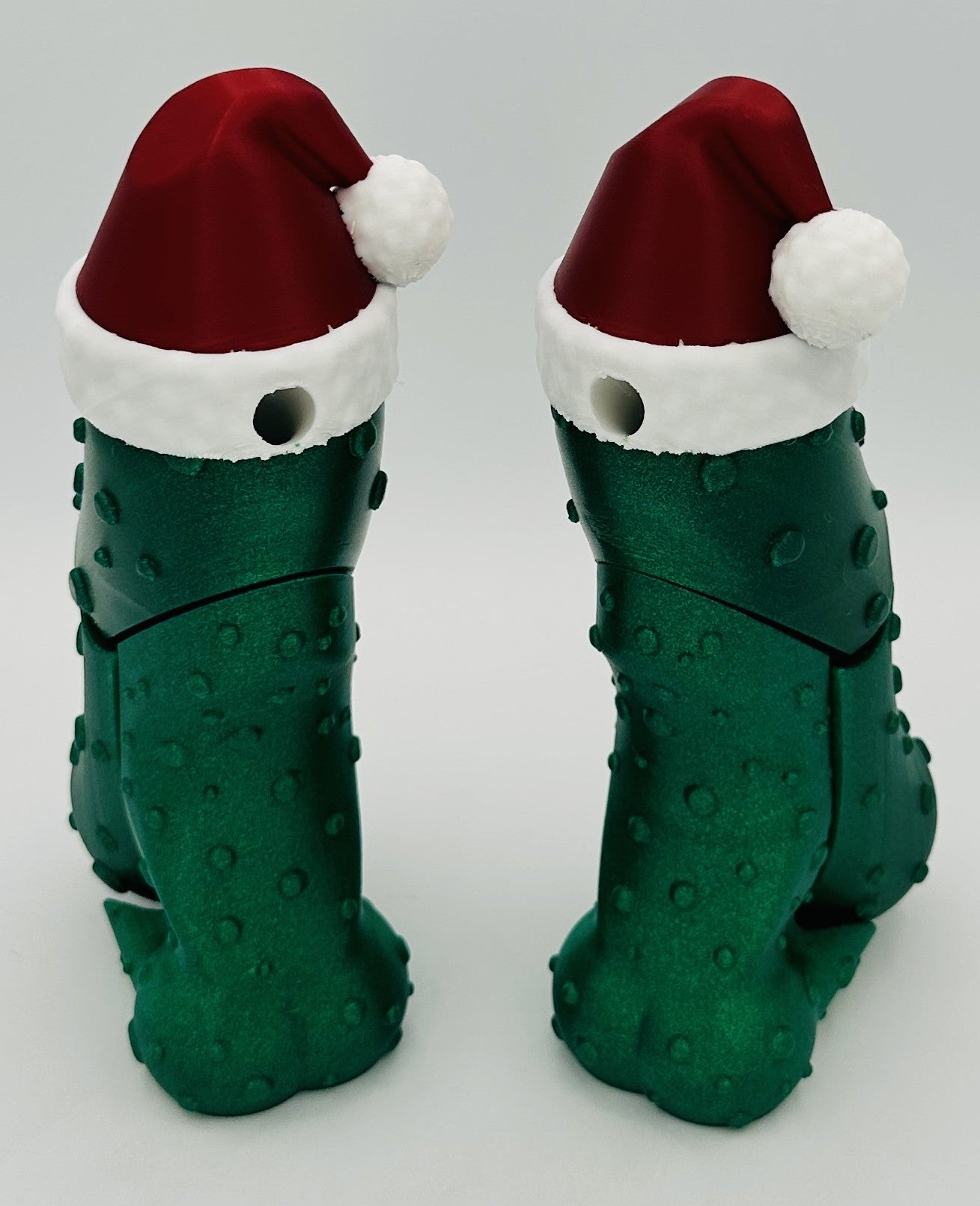 Santa Pickle - 7" Articulated Tickle Pickle with Butt stand