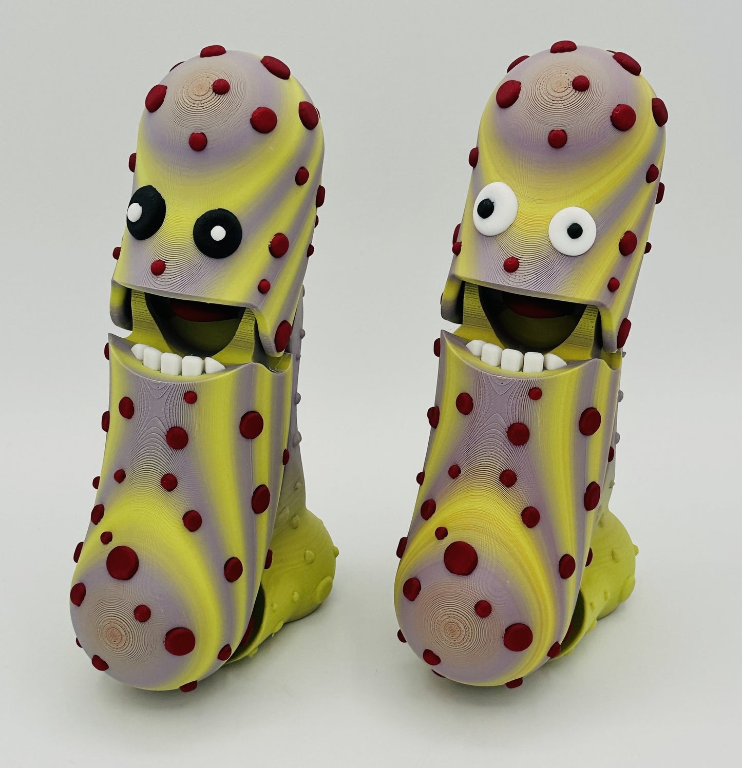 Diseased Pickle - 7" Articulated Tickle Pickle with Butt stand