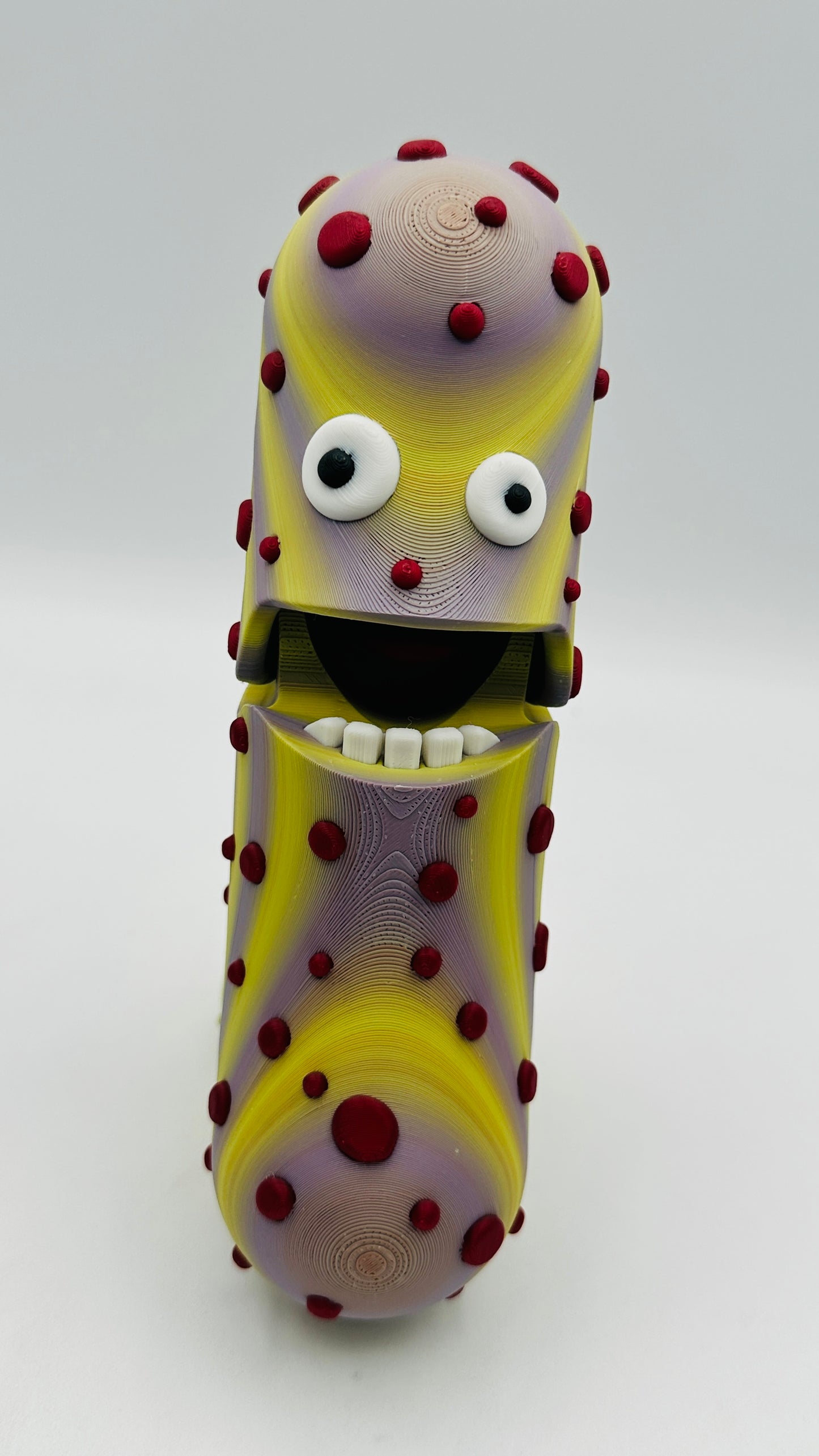 Diseased Pickle - 7" Articulated Tickle Pickle with Butt stand