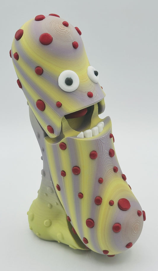 Diseased Pickle - 7" Desk Buddy with Stand - Tickles, The Articulated Pickle