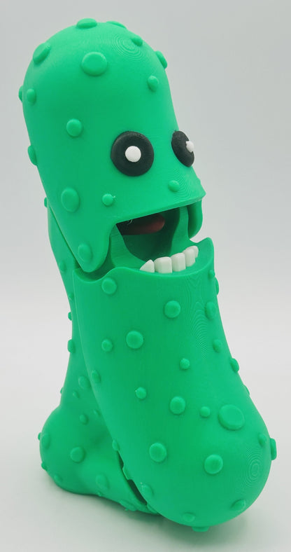 Green - 7" Articulated Tickle Pickle with Butt stand