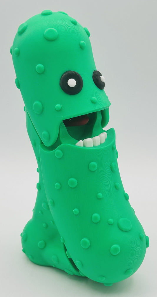 Green - 7" Articulated Tickle Pickle with Butt stand