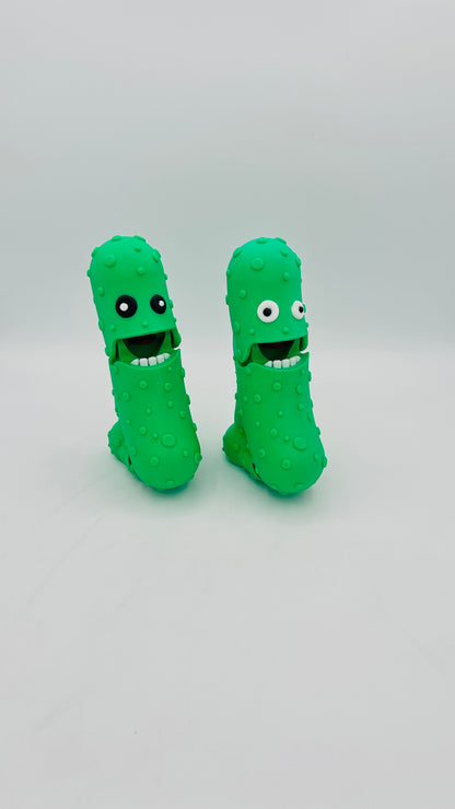 Green - 7" Articulated Tickle Pickle with Butt stand