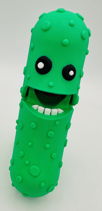 Green - 7" Articulated Tickle Pickle with Butt stand