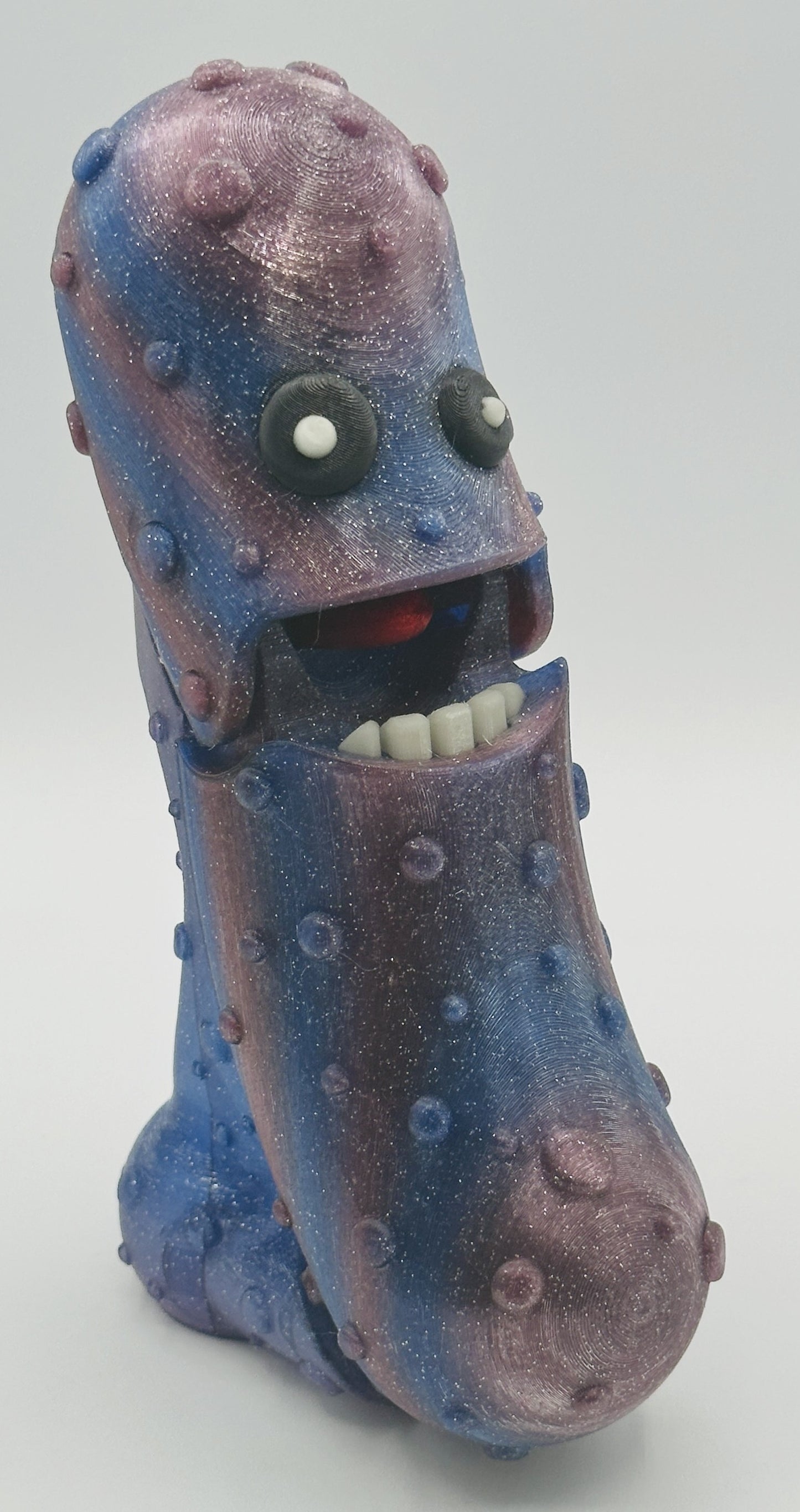 Midnight Glow - 7" Articulated Tickle Pickle with Butt stand