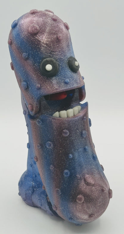 Midnight Glow - 7" Articulated Tickle Pickle with Butt stand