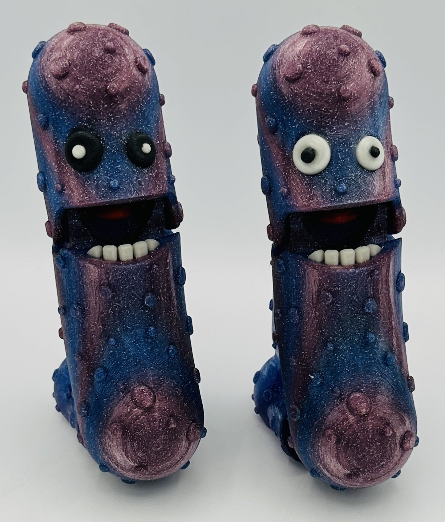 Midnight Glow - 7" Articulated Tickle Pickle with Butt stand