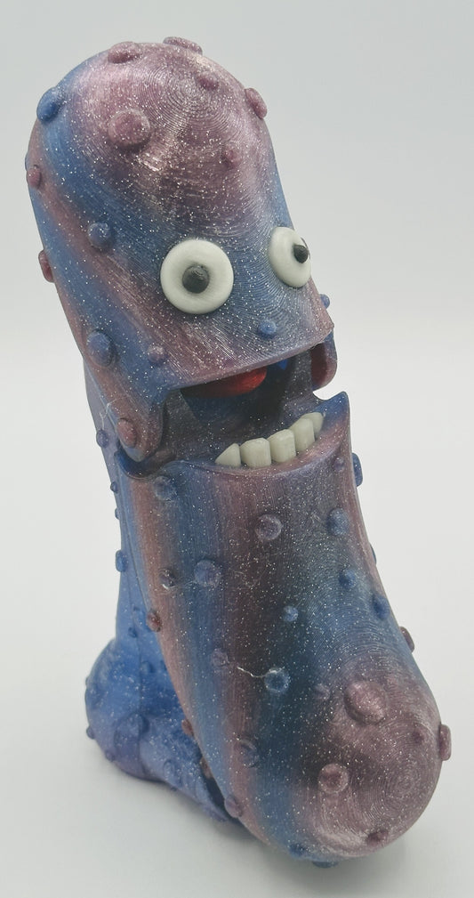 Midnight Glow - 7" Articulated Tickle Pickle with Butt stand