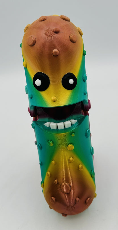 Metallic Rainbow - 7" Articulated Tickle Pickle with Butt stand
