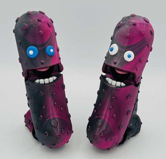 Rose Shadow Pickle - 7" Desk Buddy with Stand - Tickles, The Articulated Pickle