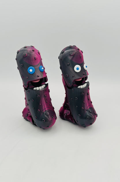Rose Shadow - 7" Articulated Tickle Pickle with Butt stand