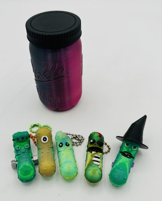 Halloween Gang - Tickles, the Articulated Pickle - 5-pack Jar