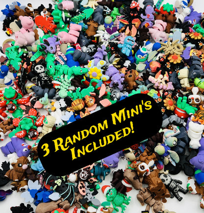 Black & Red Annoying Gift Box 4x4x3" with 20 bolts + 3 Mini Figures