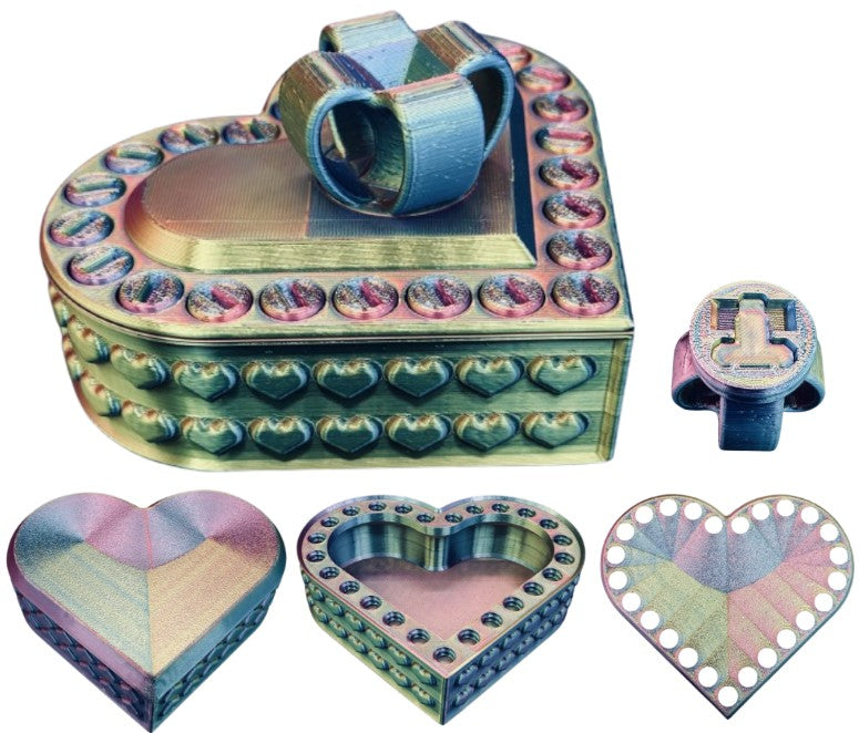 Heart Annoying Gift Box w/ 25 bolts - Multiple Color Combinations