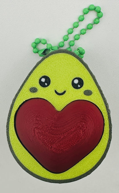 Avocado Fidget Clicker Keychain