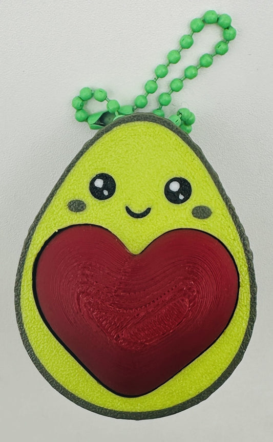 Avocado Fidget Clicker Keychain