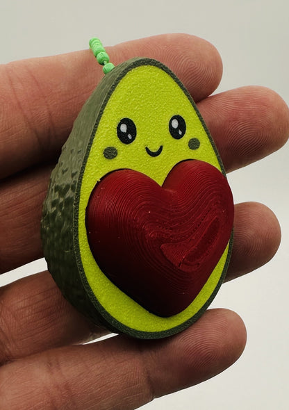 Avocado Fidget Clicker Keychain