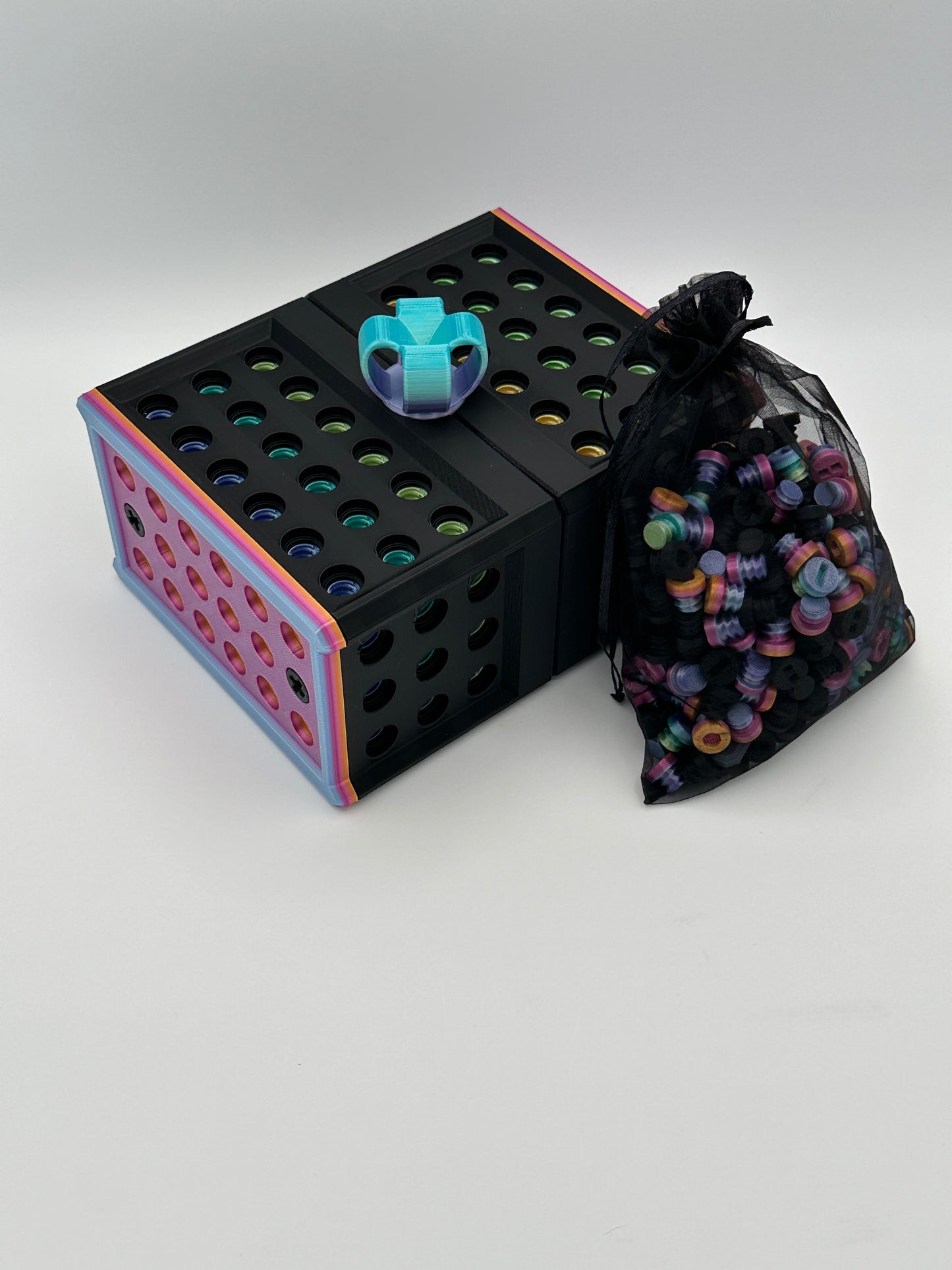Black & Rainbow Extremely Annoying Gift Box with 296 screws
