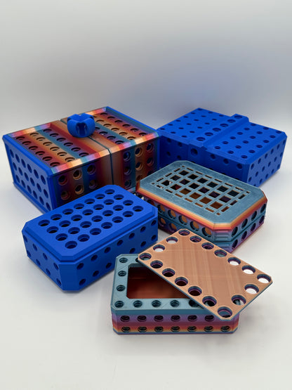 Blue & Rainbow Extremely Annoying Gift Box with 296 screws