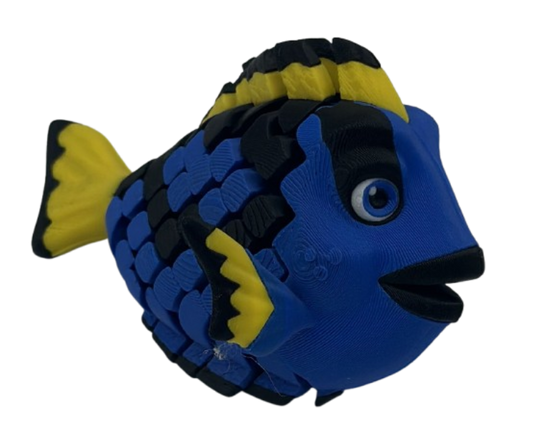 Blue Tang Dual-Fidget Refrigerator Magnet