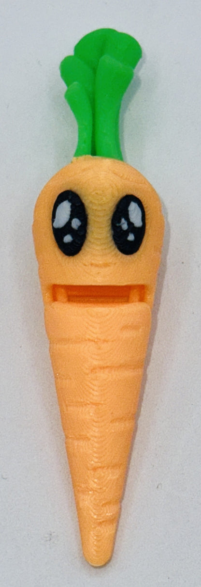Carrot Planter - Articulated Carrot in a Terracotta Pot