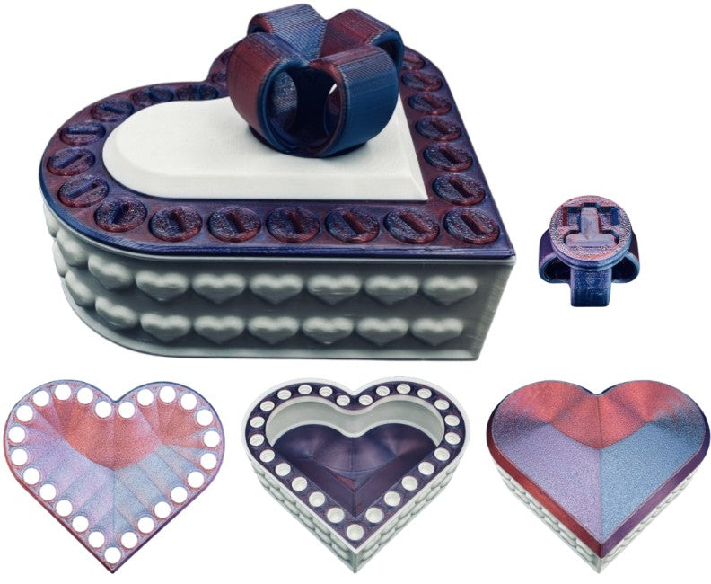 Heart Annoying Gift Box w/ 25 bolts - Multiple Color Combinations
