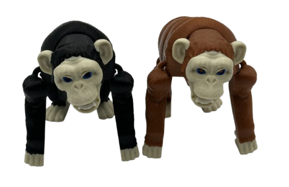 Chimpanzee - 7" Flexi Articulated Pet - Multiple Colors