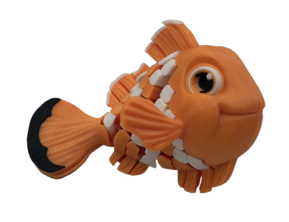 Orange Clownfish - Dual-Fidget Refrigerator Magnet