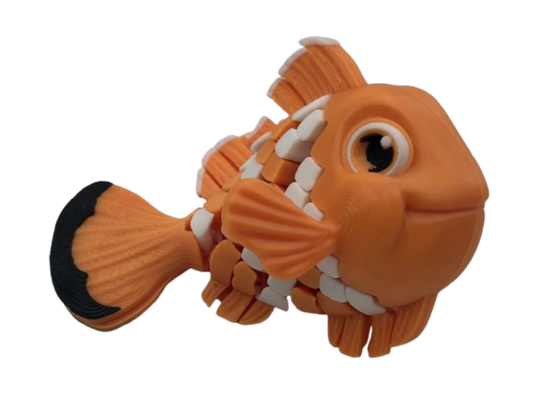 Orange Clownfish - Dual-Fidget Refrigerator Magnet