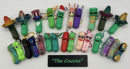 Tickles, the Articulated Pickle Keychain - 4-Pack Variety Box